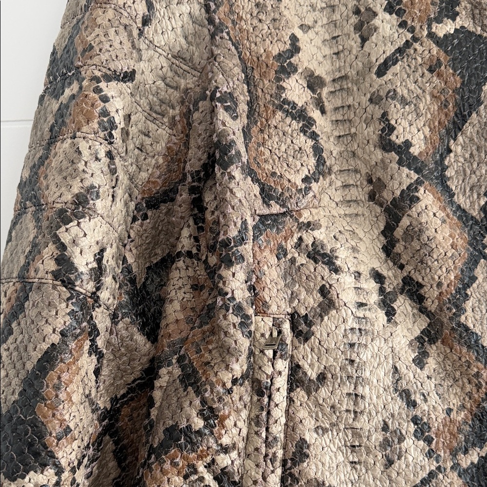 Guess jacket in vegan python-effect leather, neve… - image 3